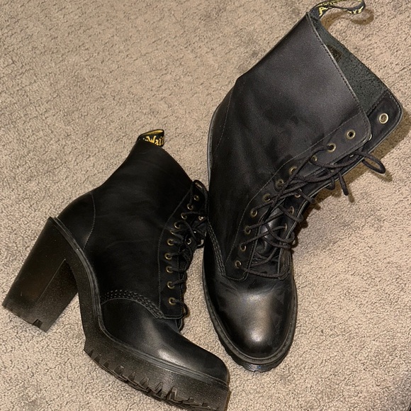 Dr. Martens Women's Black and Gold Boots - Picture 2 of 2